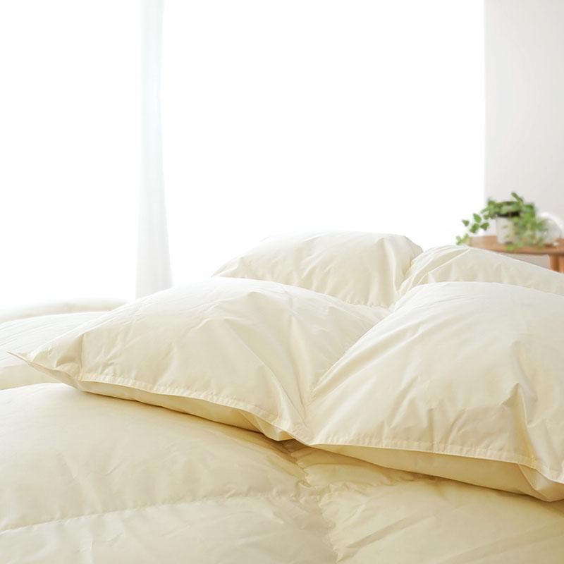 ナチュルテックス ハンガリーホワイトダウン 90% 羽毛布団 150×210cm 京都羽毛 ハンガリー産 ホワイトダックダウン90% 羽毛布団