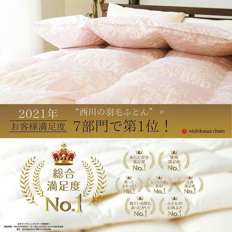 東京西川産業【マザーグースダウン 掛け布団 シングル 150x210cm】 西川（nishikawa） 羽毛布団 シングル マザーグースダウン93％ 1.2kg