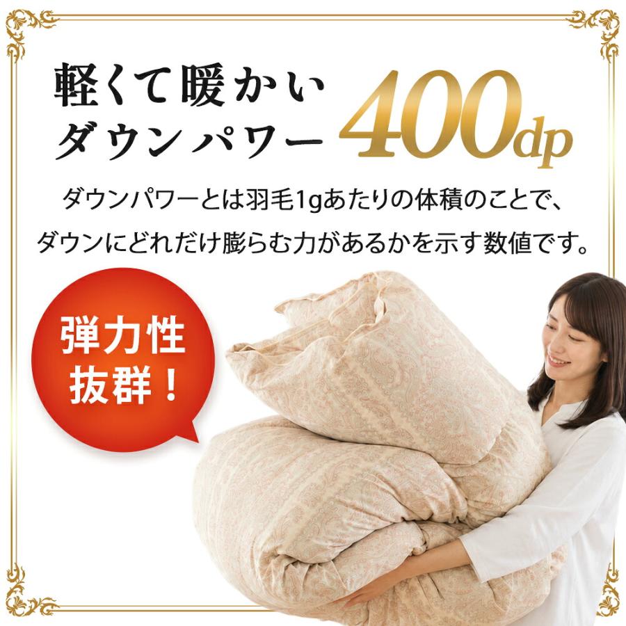羽毛布団 シングル 日本製 フランス産ダウン90％ 1.0kg 国内洗浄 羽毛