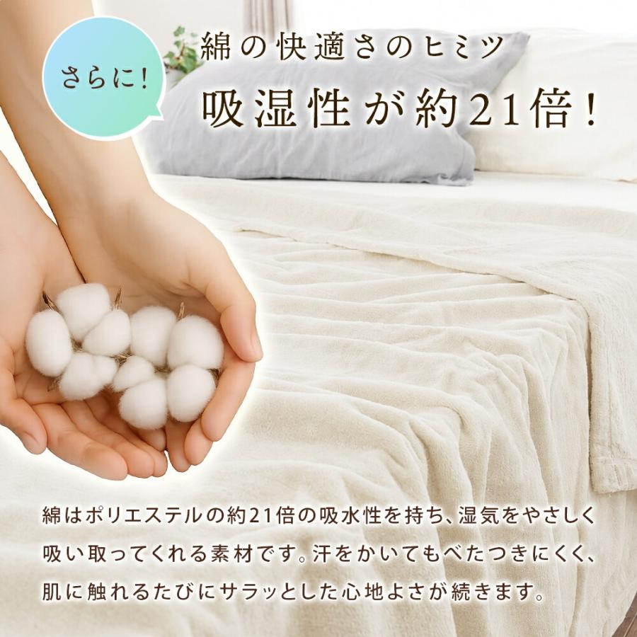 西川（nishikawa） 綿毛布 シングル 日本製 綿100％ 高野口パイル