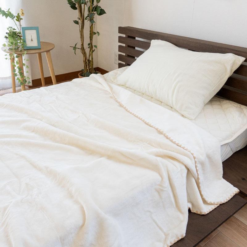 綿毛布 シングル 日本製 オーガニックコットン 綿100％ 高野口パイル