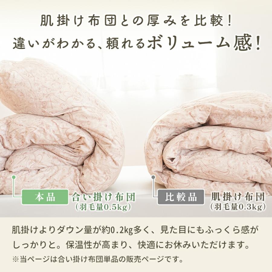西川（nishikawa） 羽毛合掛け布団 シングル シングルロング ホワイト