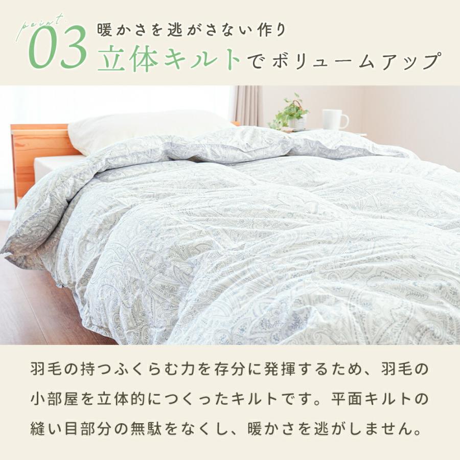 西川（nishikawa） 羽毛合掛け布団 シングル シングルロング ホワイト