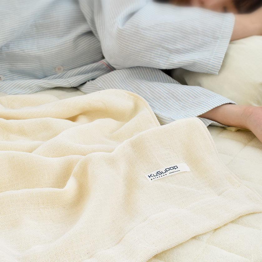 【新品　PROUD】　今治　ガーゼケット　インナーパイル　ホワイト　白 今治タオル（imabari towel） ガーゼケット 今治 シングル 日本製 KuSu