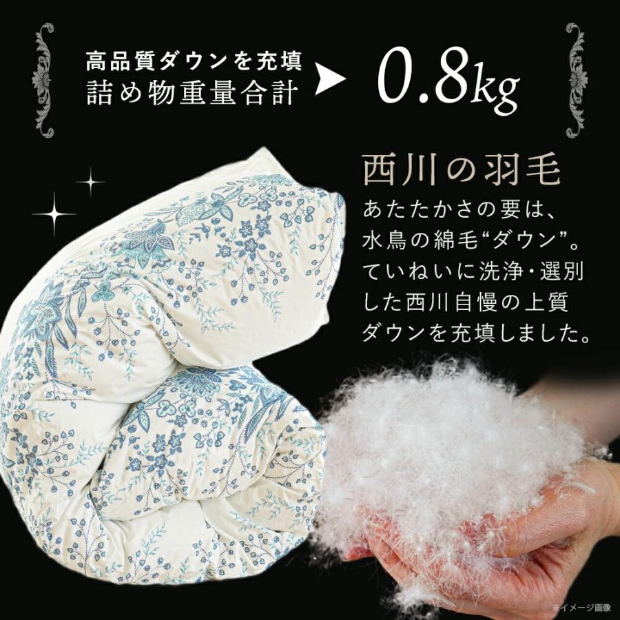 西川（nishikawa） 羽毛布団 シングル イングランドダウン90% 0.8kg