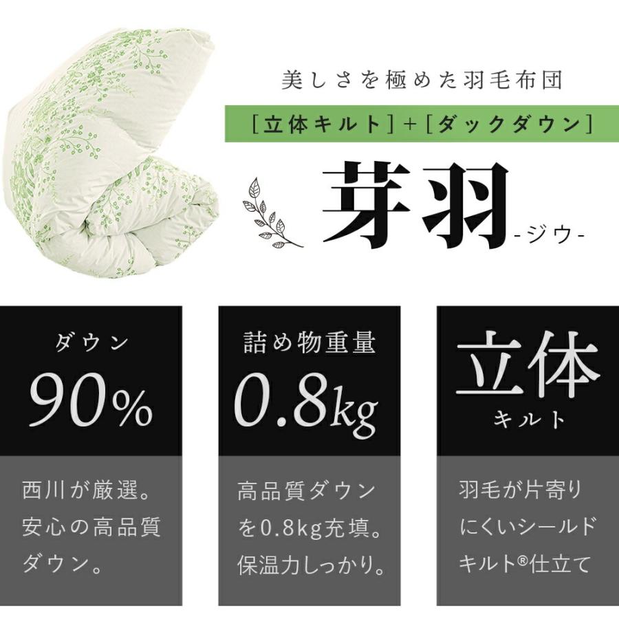 西川（nishikawa） 羽毛布団 シングル ポーランドダウン90% 0.8kg