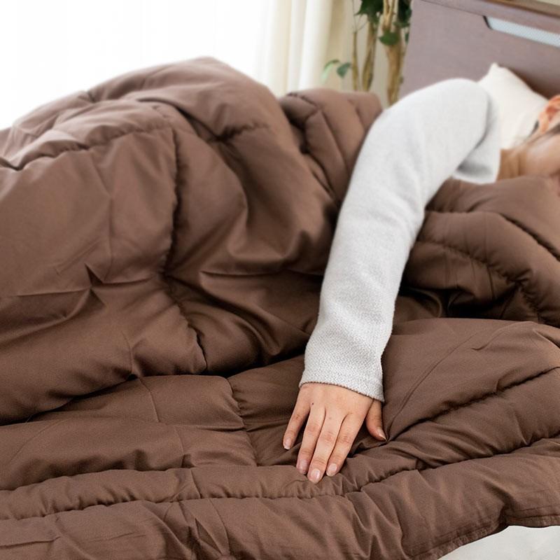 洗える布団 肌掛け布団 セミダブル 日本製 東レ テトロンわたft