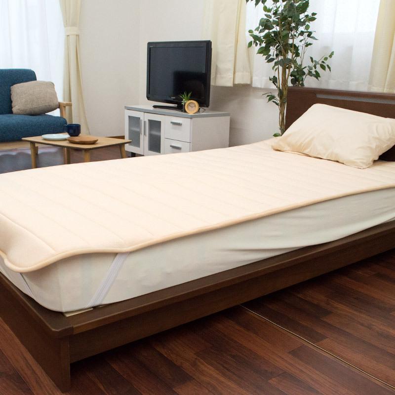 ベッドパッド シングル 2枚セット 日本製 帝人V-Lap 体圧分散 ヘタりにくい 洗えるベッドパット 四隅ゴム付き ベッド敷きパッド｜futon｜12