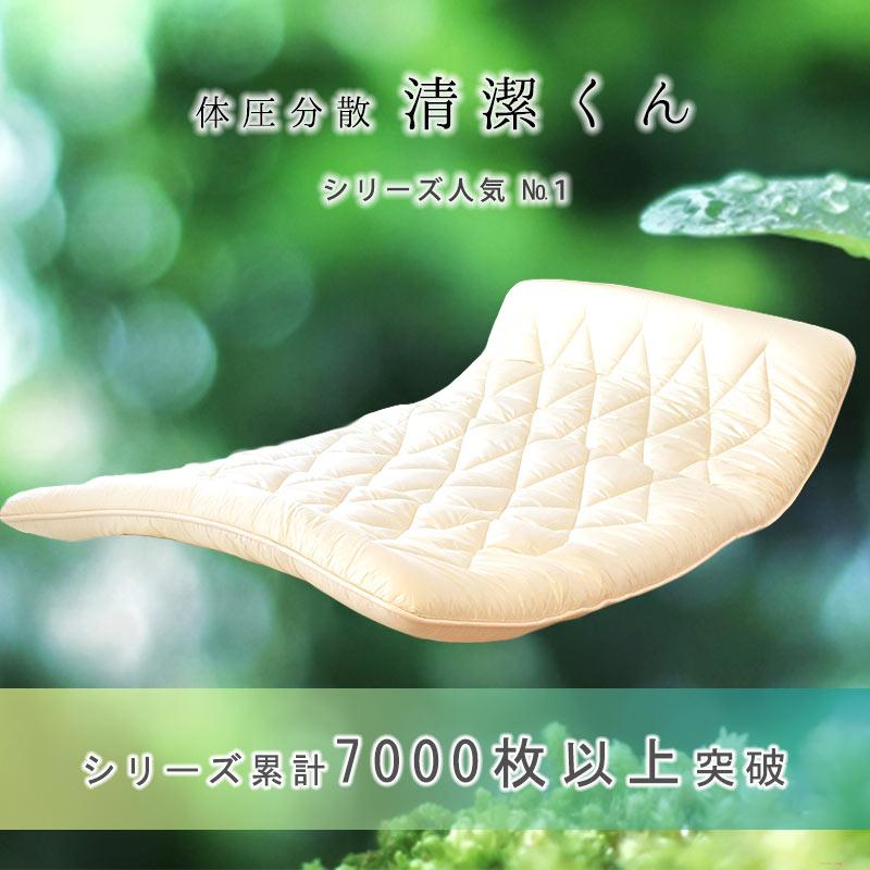 敷布団 敷き布団 セミダブル 体圧分散清潔くん ふとん インビスタ ホロフィル 敷きふとん 別注サイズ |  | 01