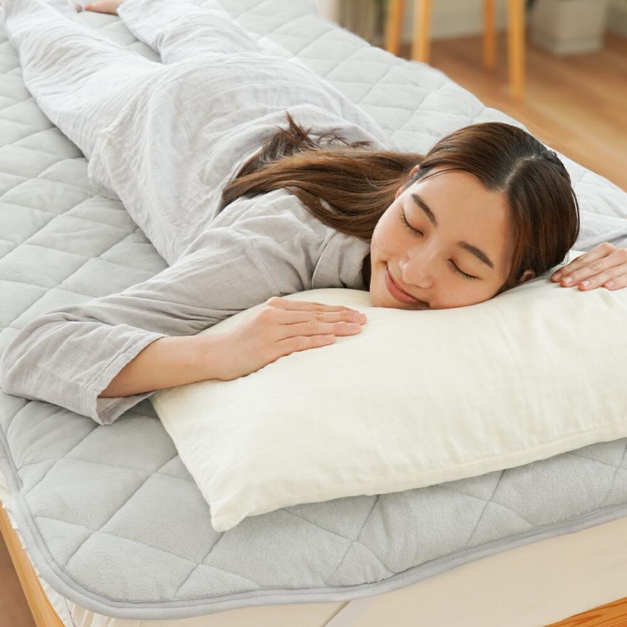 西川（nishikawa） 暖かい敷きパッド 冬 敷パッド ワイドキング