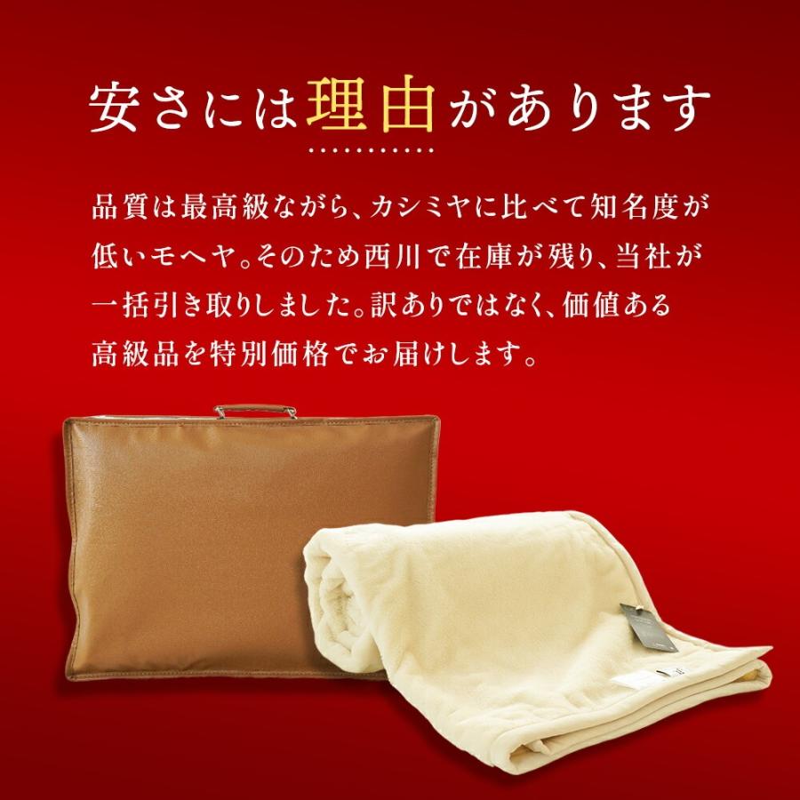 西川（nishikawa） モヘヤ 毛布 シングル 掛け毛布 モヘア 高級 天然
