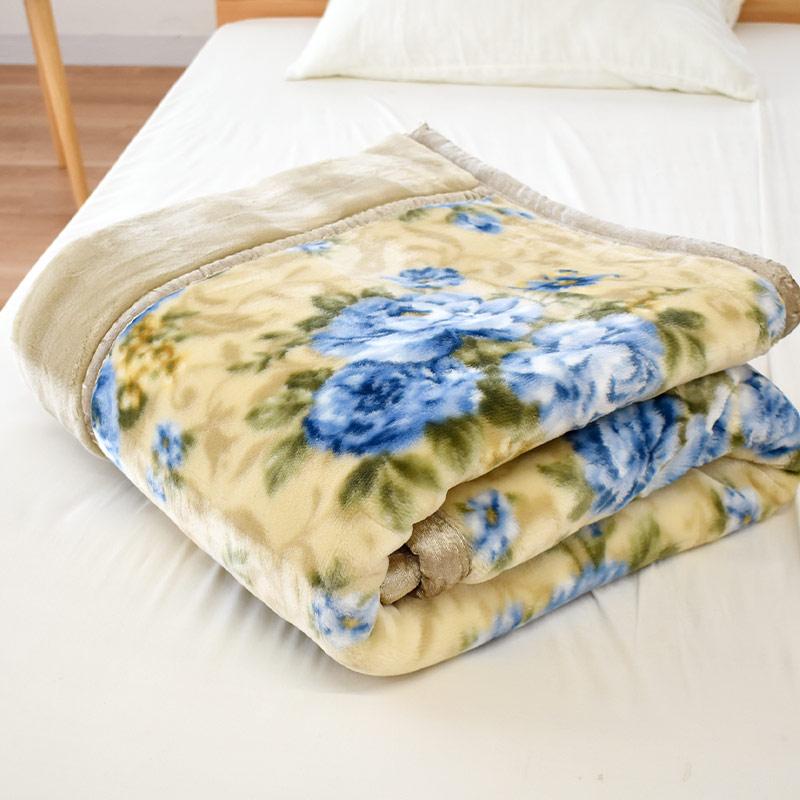 西川 毛布 シングル 日本製 毛羽アクリル100％ 2枚合わせ