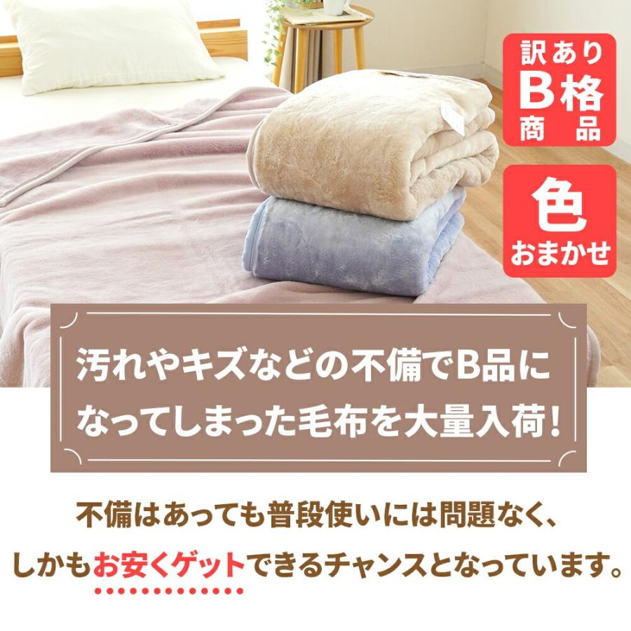 ロマンス小杉 訳あり品 毛布 シングル 2枚セット 日本製 ニュー
