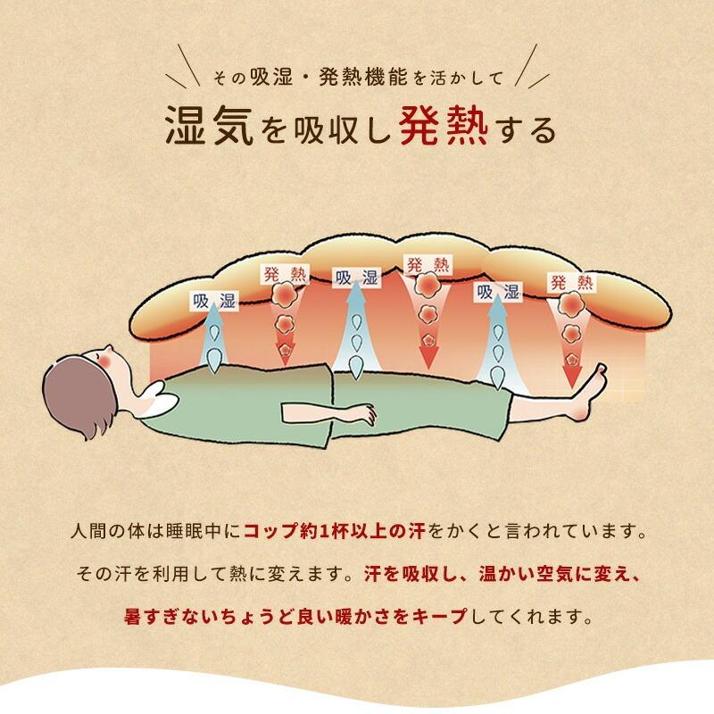 毛布 シングル 日本製 綿毛布 綿100％ 発熱ケット 吸湿発熱 インナーブランケット ロマンス小杉 無料ギフトラッピング_6