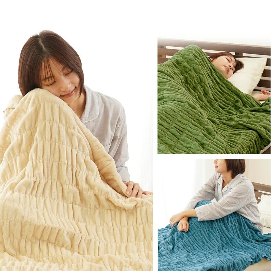 ロマンス小杉 毛布 シングル 日本製 綿毛布 綿100％ 吸湿発熱 インナー