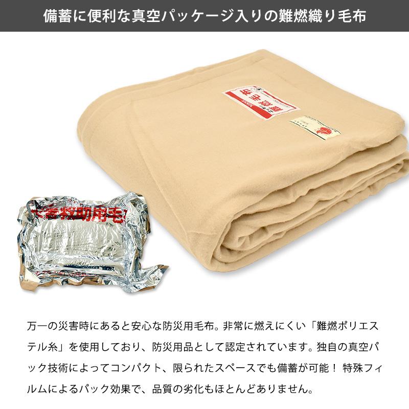 毛布 シングル 真空パック入り燃えにくい防災 難燃 防炎 フリース 掛け