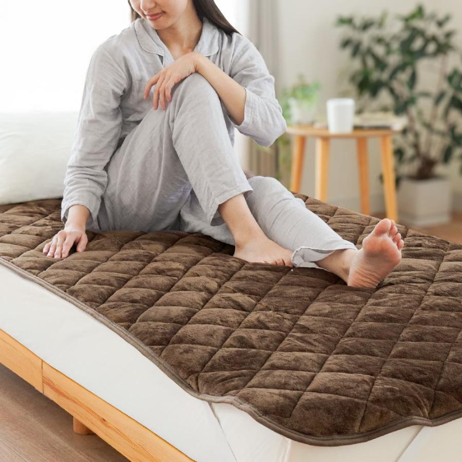 西川（nishikawa） 暖かい敷きパッド 冬 敷パッド セミダブル 冬用