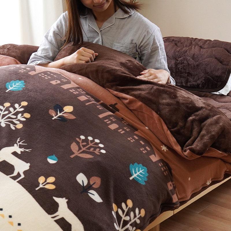 先染めチェック　あったか布団カバー　2つセット 先染めチェックカバーリング RALUT ラルツ （シングルサイズ