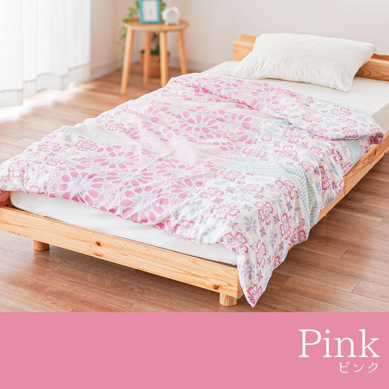 肌掛け布団カバー 2枚セット シングル 140×190cm 綿100％ 2重ガーゼ 肌