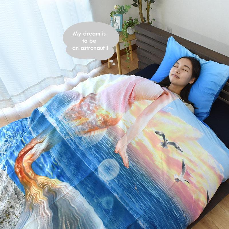 布団カバーセット シングル なりきり 掛け布団カバー・枕カバー 2点