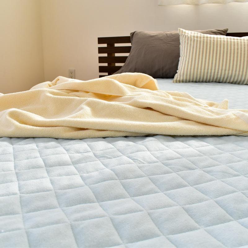 敷きパッド 敷パッド クイーン 西川 消臭 抗菌 綿100 パイル タオル地 敷パッド 洗えるパッドシーツ こだわり安眠館 Paypayモール店 通販 Paypayモール