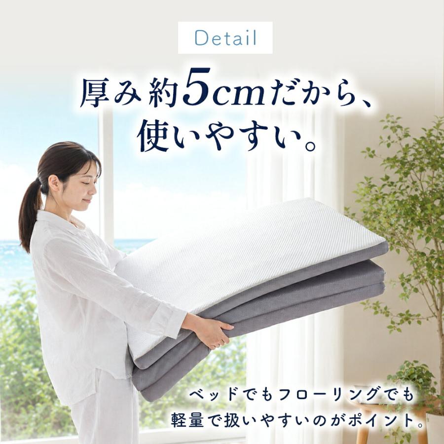 予約販売】 マットレス シングル 高反発 三つ折り 折りたたみ 体圧分散