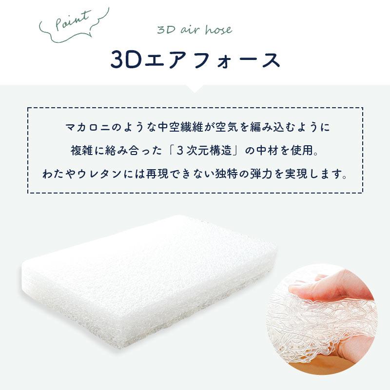 マットレス シングル 高反発 三つ折り 折りたたみ 体圧分散 洗える 3D