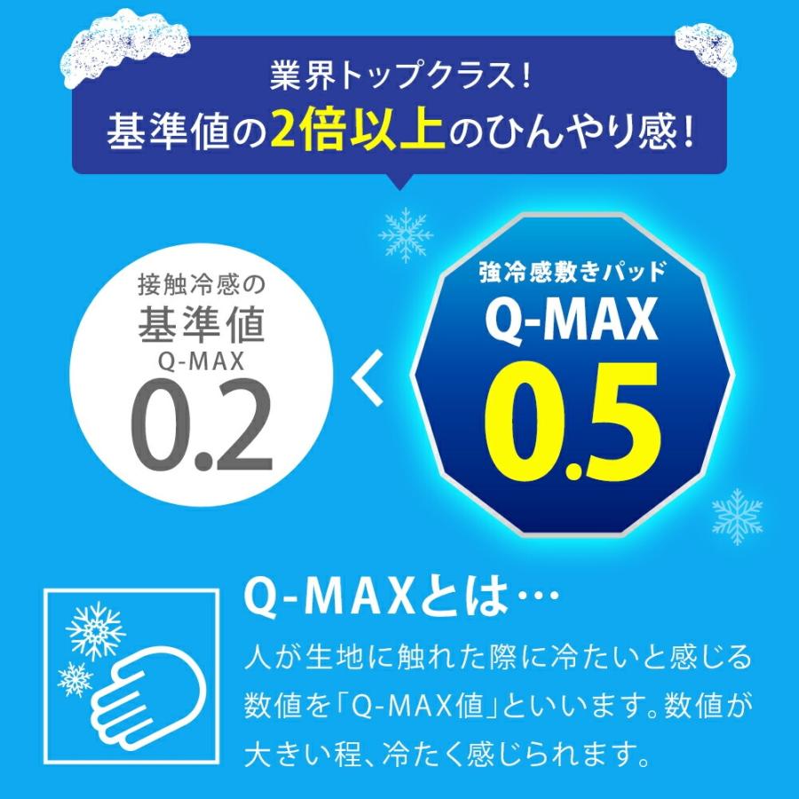 西川（nishikawa） 敷きパッド シングル 強冷感 接触冷感 Q-MAX0.5 夏