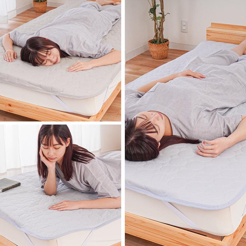 西川 夏 敷きパッド シングル 綿100％ 2重ガーゼ 夏用 汗取り敷きパッド 洗えるパットシーツ｜futon｜15