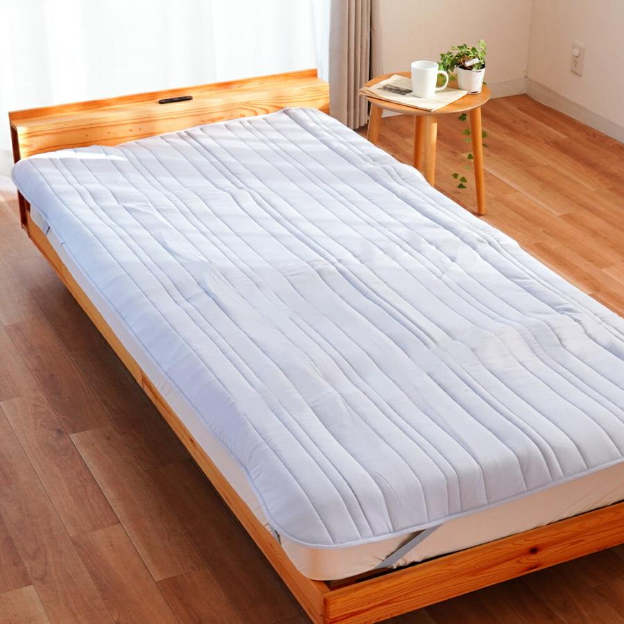 西川（nishikawa） 敷きパッド ベッドパッド セミダブル 日本製 綿100