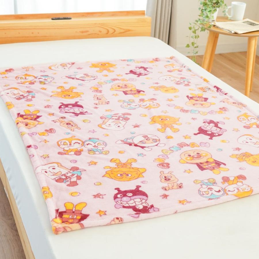 ベビー毛布 アンパンマン 85×115cm お昼寝ケット マイクロファイバー
