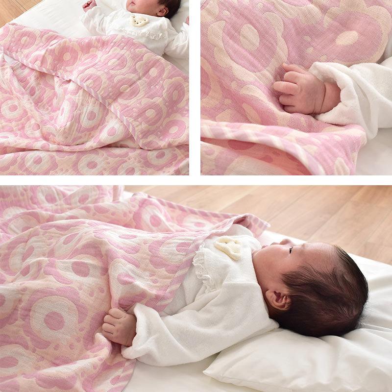 ☆訳あり☆ 新品 ガーゼケット 1枚 日本製 シングル ピンク 希少品 裏面麻混 ☆訳あり☆ 新品 ガーゼケット 1枚 日本製 シングル ピンク 希少品