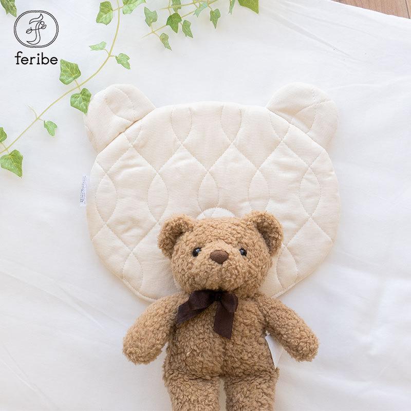 西川（nishikawa） ベビー枕 日本製 綿100％ 2重ガーゼ 脱脂綿入り