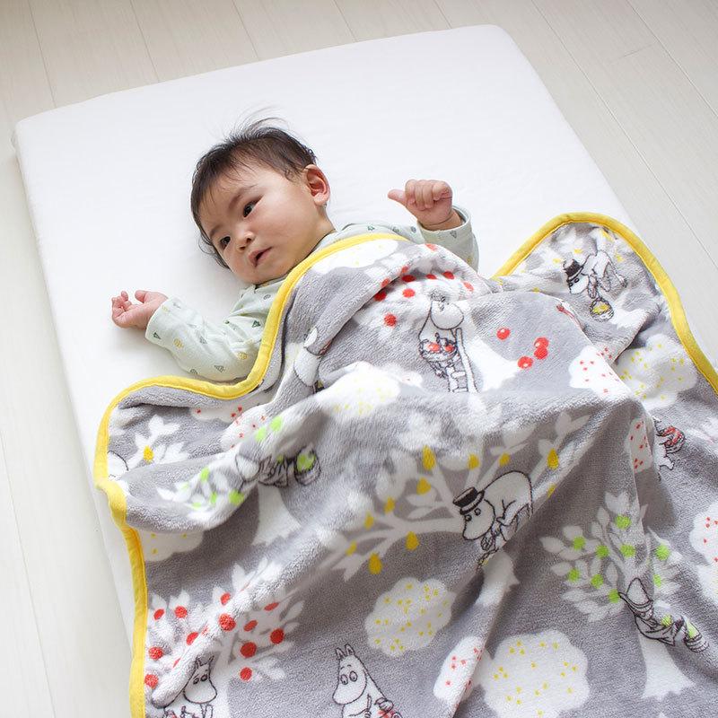 MOOMIN BABY ムーミン ベビー毛布 お昼寝ケット ひざ掛け 80