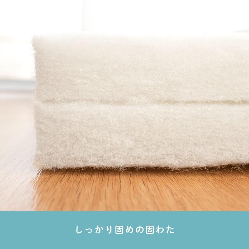 【予約販売】ベビー 敷布団 敷き布団 ミニ 60×90cm 厚み5cm 日本製 洗濯機で洗える 固綿マット ふとん サンデシカ baby【代引不可・後払い不可】｜futon｜09