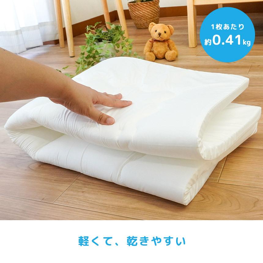 ベビー敷き布団 ミニ 60×90cm 厚み2cm 1枚単品 日本製 洗濯機で洗える 帝人V-Lap 防ダニ 固綿マット baby｜futon｜04