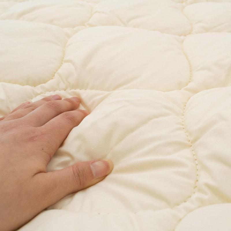 ベッドパッド クイーン 日本製 洗えるベッドパット 厚手 防ダニ 抗菌