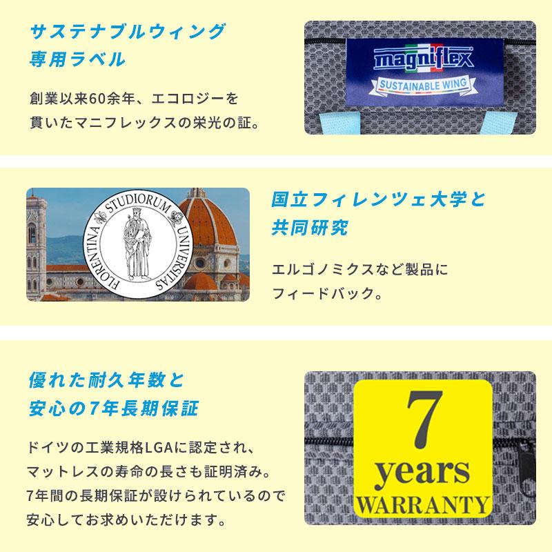 magniflex マニフレックス 三つ折り 高反発マットレス セミ