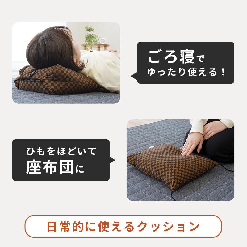 正座クッション 小 約22×22×14cm 日本製 そばがら ごろ寝 あぐら