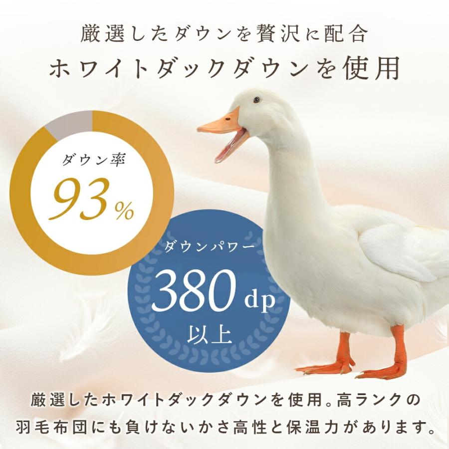羽毛合掛け布団 シングル ホワイトダウン93％ 0.7kg 春 夏 秋 日本製