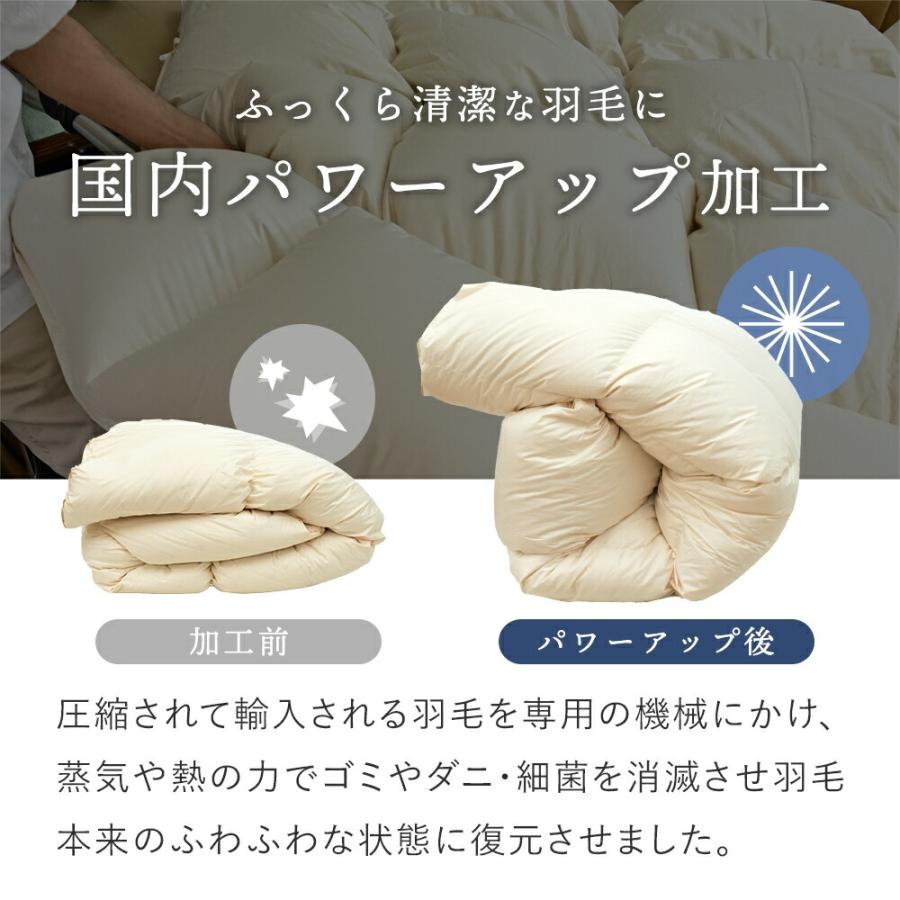 羽毛合掛け布団 シングル ホワイトダウン93％ 0.7kg 春 夏 秋 日本製