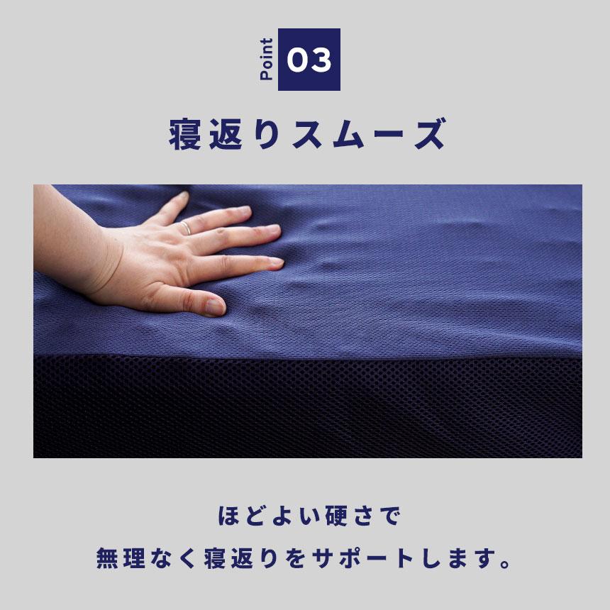 昭和西川 高反発マットレス シングル 厚み9cm 三つ折り 凹凸ウレタン