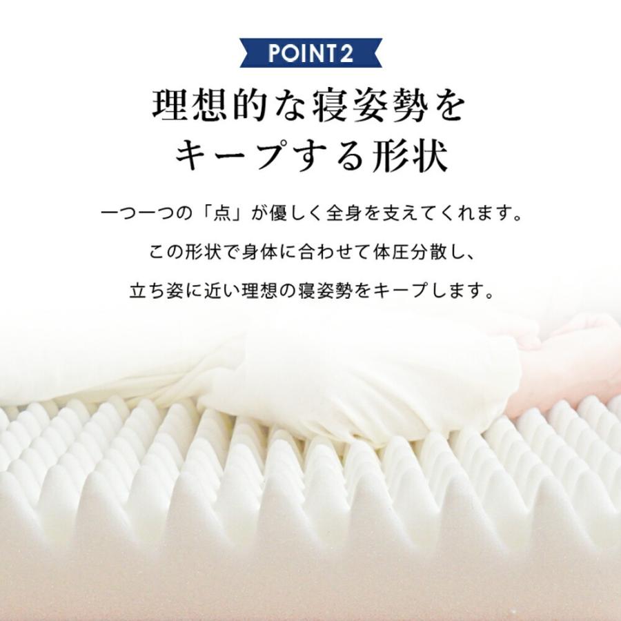 高反発ごろ寝マット 70×180cm 日本製 三つ折り 折りたたみ 凹凸