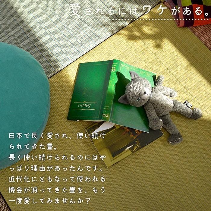 い草ユニット畳 半畳 9枚セット set 約82×82×厚み2.5cm 縁無し 軽量