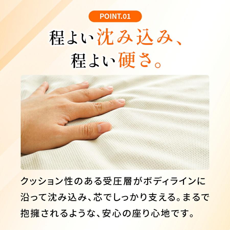 西川（nishikawa） シートクッション 点で支えるクッション 40×40cm