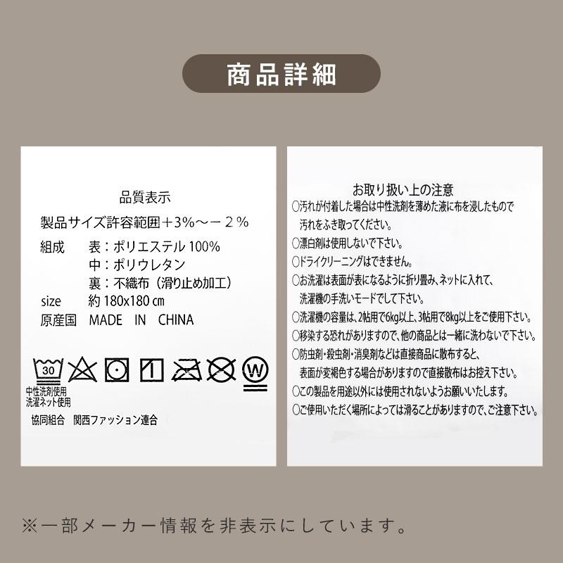 Disney（ディズニー） ラグ 2畳 洗える ミッキー＆ミニー 180×180cm