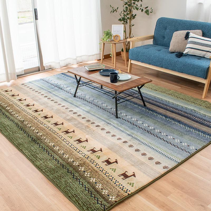 イケヒコ 洗えるラグ 暖かい 厚手 3畳 200×250cm ホット