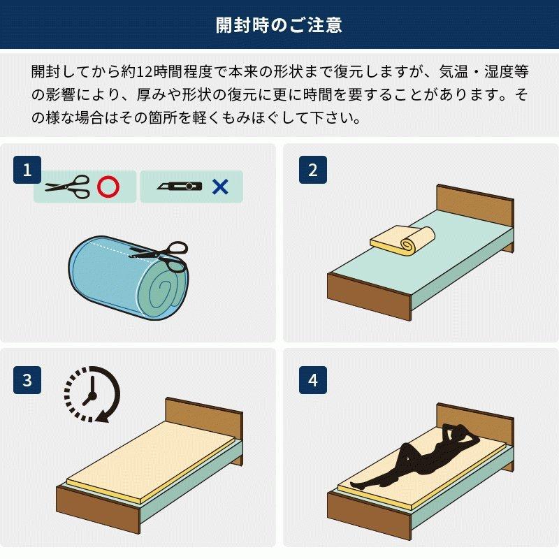 高反発マットレス 西川 ダブル ネオステージ フラットタイプ 厚み8cm 体圧分散 高反発 敷き布団 ふとん 3年保証 圧縮｜futon｜14