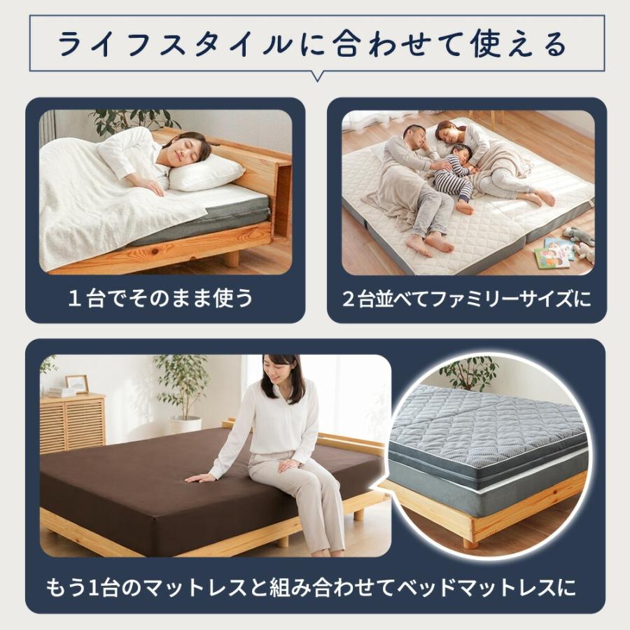 Sleep Medical シングル マットレス【baiguxiaohong様】 マットレス シングル 高反発 10cm 三つ折り 洗える 3Dエアフォース 3