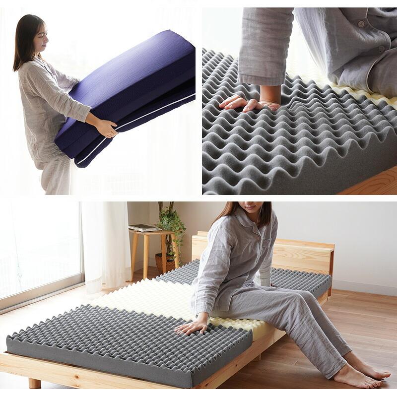 マットレス シングル 高反発 8cm 日本製 高反発マットレス 三つ折り 体